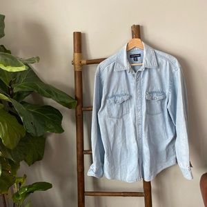 Denim button button up shirt